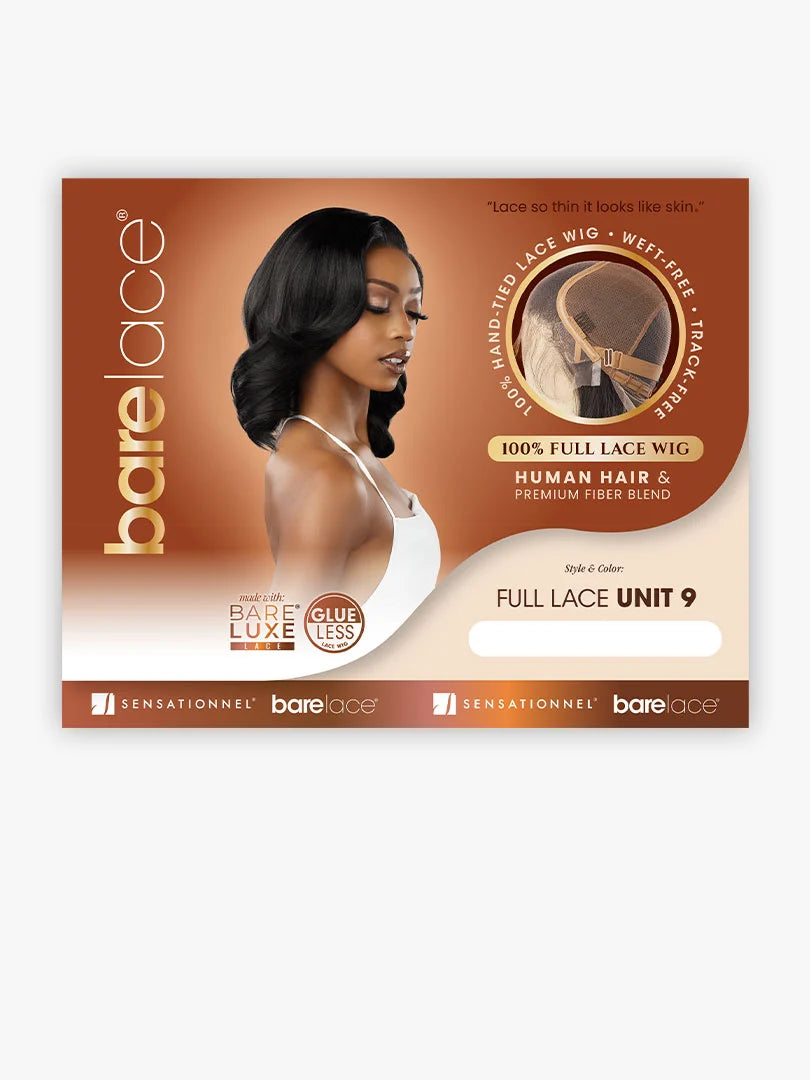 Sensationnel Bare Lace Human Hair Blend Glueless Bare Luxe Lace Full Lace Wig UNIT 9