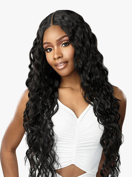 Sensationnel Human Hair Blend Butta HD Lace Front Wig LOOSE CURLY 32″ (discount applied)