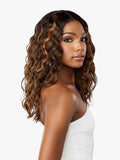 Sensationnel Butta Lace Human Hair Blend HD Lace Front Wig LOOSE CURLY 18"