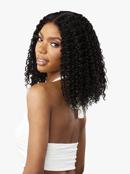 Sensationnel Butta Lace Wet and Wavy Glueless Human Hair Blend HD Lace Front Wig WATER WAVE 12