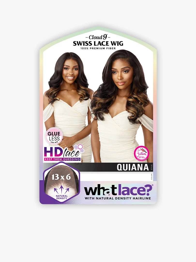 Sensationnel What Lace Glueless Synthetic 13X6 HD Lace Center Part Wig QUIANA