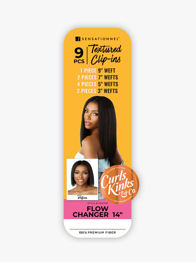 Sensationnel Curls Kinks & Co Weaves CLIP-IN FLOW CHANGER 14"