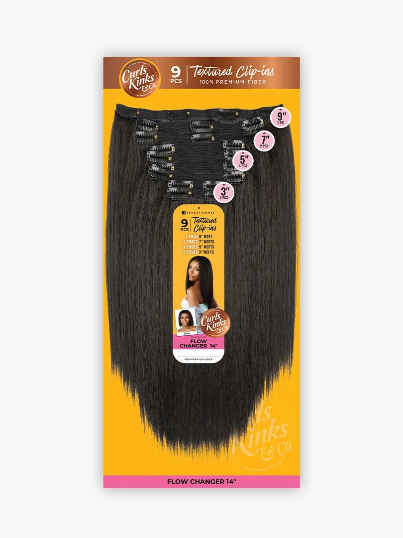 Sensationnel Curls Kinks & Co Weaves CLIP-IN FLOW CHANGER 14"