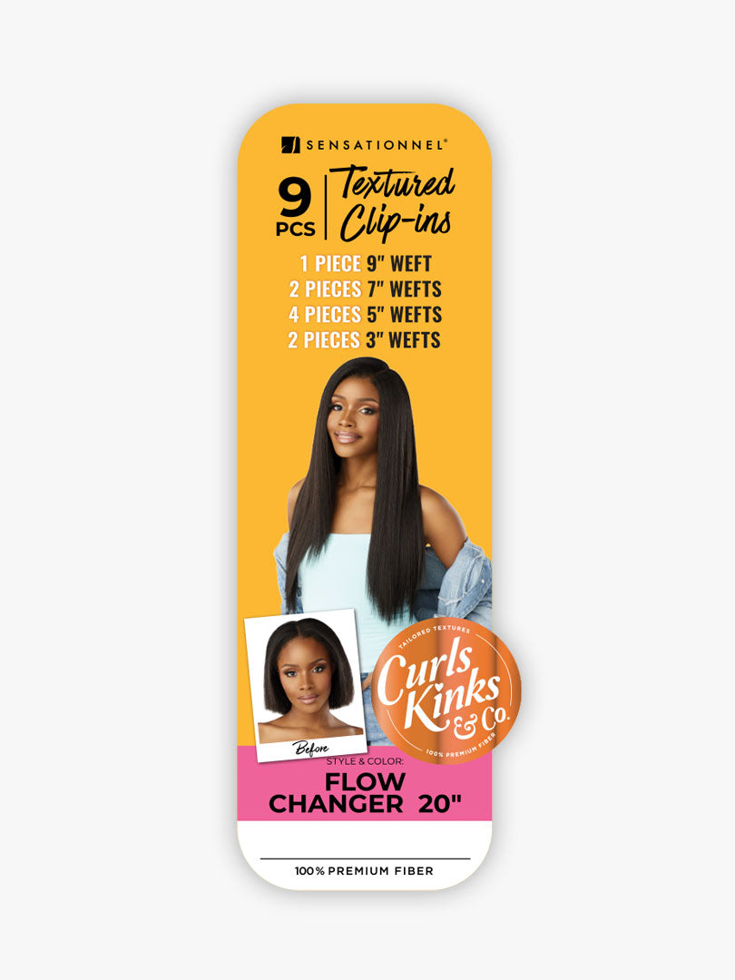 Sensationnel Curls Kinks & Co Weaves CLIP-IN FLOW CHANGER 20"