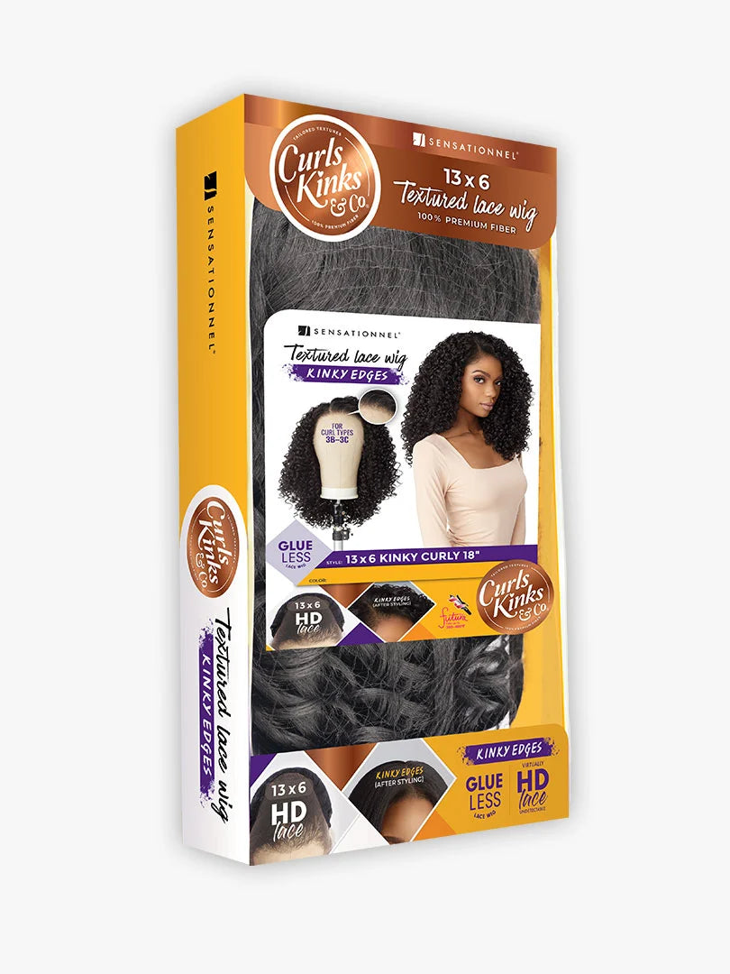 Sensationnel Curls Kinks & Co Synthetic Hair 13x6 Glueless HD Lace Wig KINKY CURLY 18