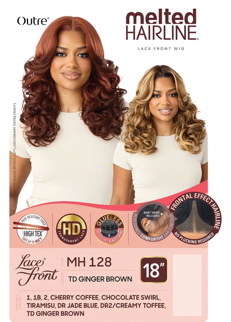 Outre Melted Hairline Glueless HD Deep Lace Part Front Wig MH 128