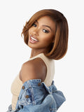 Sensationnel Curls Kinks & Co Glueless Textured HD Lace Front Wig Y-PART Kinky Edges CHIC BOB 12"