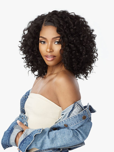 Sensationnel Curls Kinks & Co Synthetic Hair Glueless HD Lace Wig Y PART KINKY RINGLET CURL 14