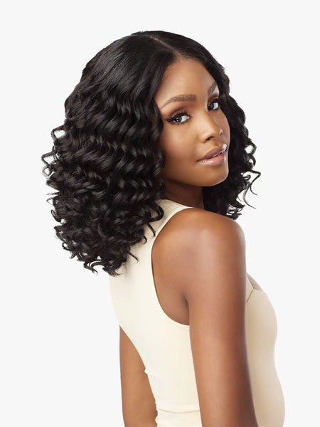 Sensationnel Curls Kinks & Co Glueless Textured HD Lace Front Wig Y-PART KINKY EDGES SPIRAL CURL 14"