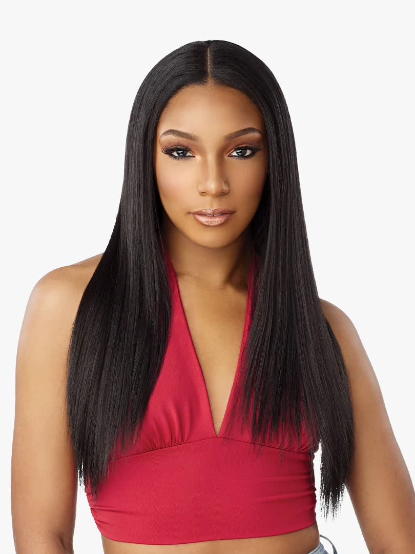 Sensationnel Curls Kinks & Co Synthetic Hair Glueless V Part Wig V UNIT 1