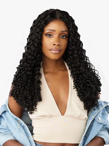 Sensationnel Curls Kinks & Co. Glueless HD Lace Front Wig Y-Part Kinky Burmese Curl 22”