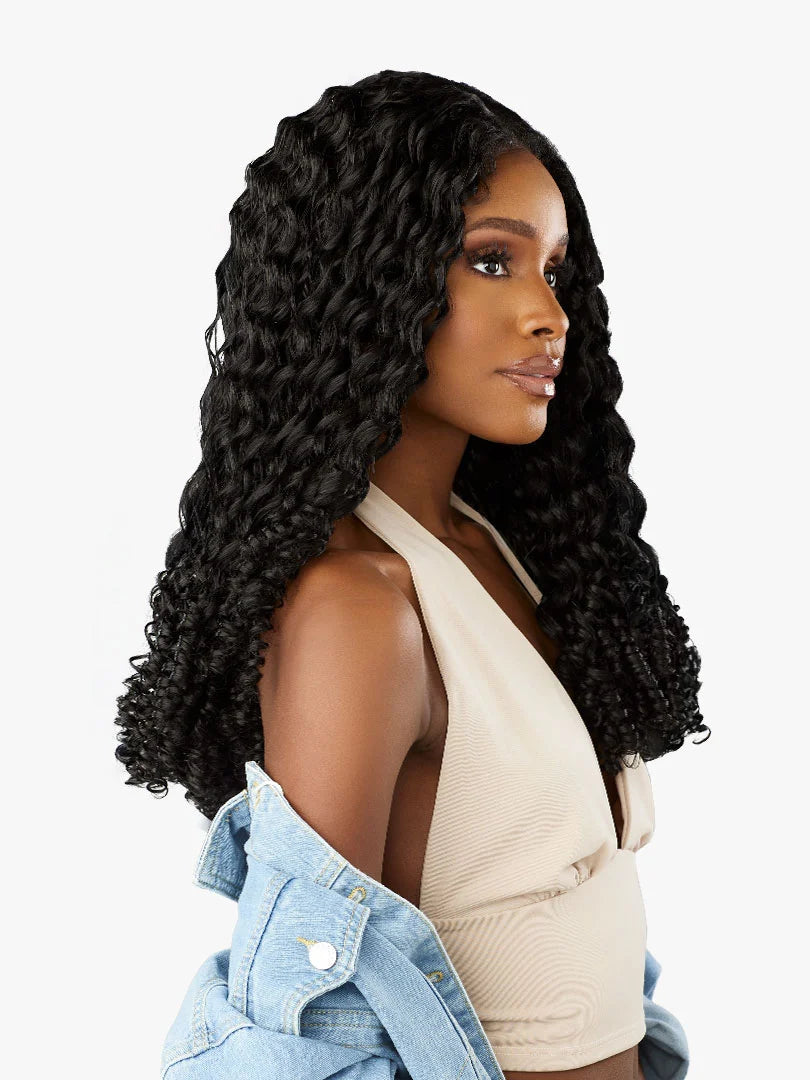 Sensationnel Curls Kinks & Co. Glueless HD Lace Front Wig Y-Part Kinky Burmese Curl 22”