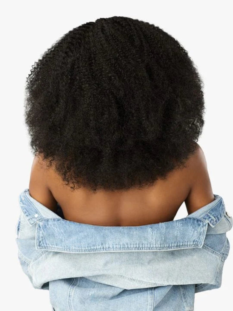 Sensationnel Curls Kinks Textured Lace Kinky Edges Glueless Y-Part HD Lace Wig KINKY MONGOLIAN 18"