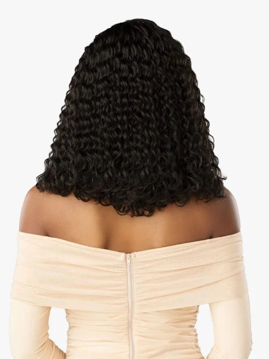Sensationnel Crowned Edge Glueless 13X5" HD Transparent Lace Front Wig CROWNED EDGE WATER DEEP 16"