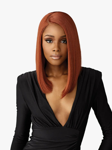 Sensationnel Synthetic Hair Butta Chic Bob Glueless HD Lace Front Wig LOB UNIT 1