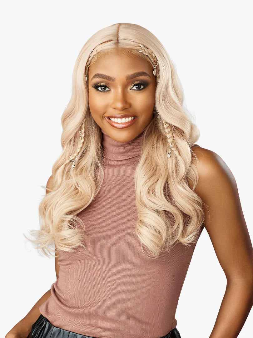Sensationnel Shear Muse Gold Krush Glueless Wide 5" Deep Pre-Plucked HD Lace Front Wig VELISHA