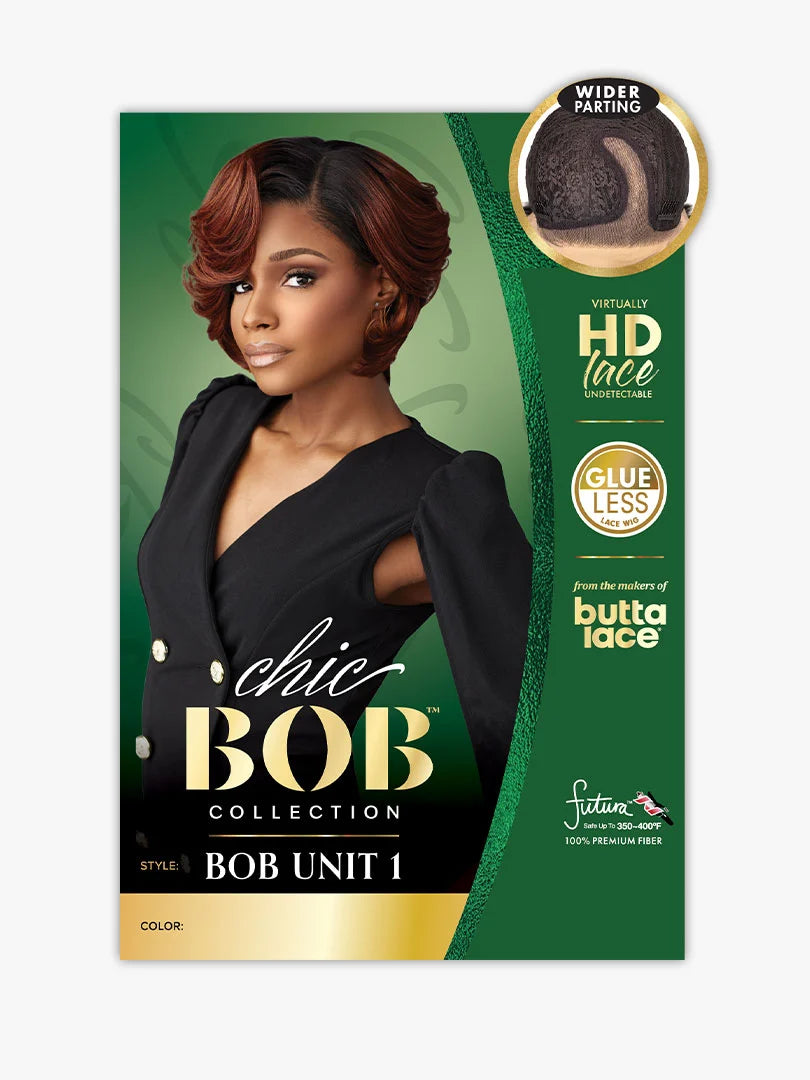 Sensationnel Synthetic Hair Butta Chic Bob Glueless HD Lace Front Wig BOB UNIT 1