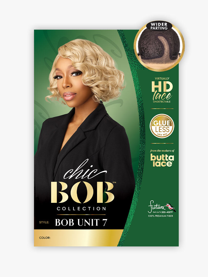 Sensationnel Synthetic Hair Butta Chic Bob Glueless HD Lace Front Wig LOB UNIT 7