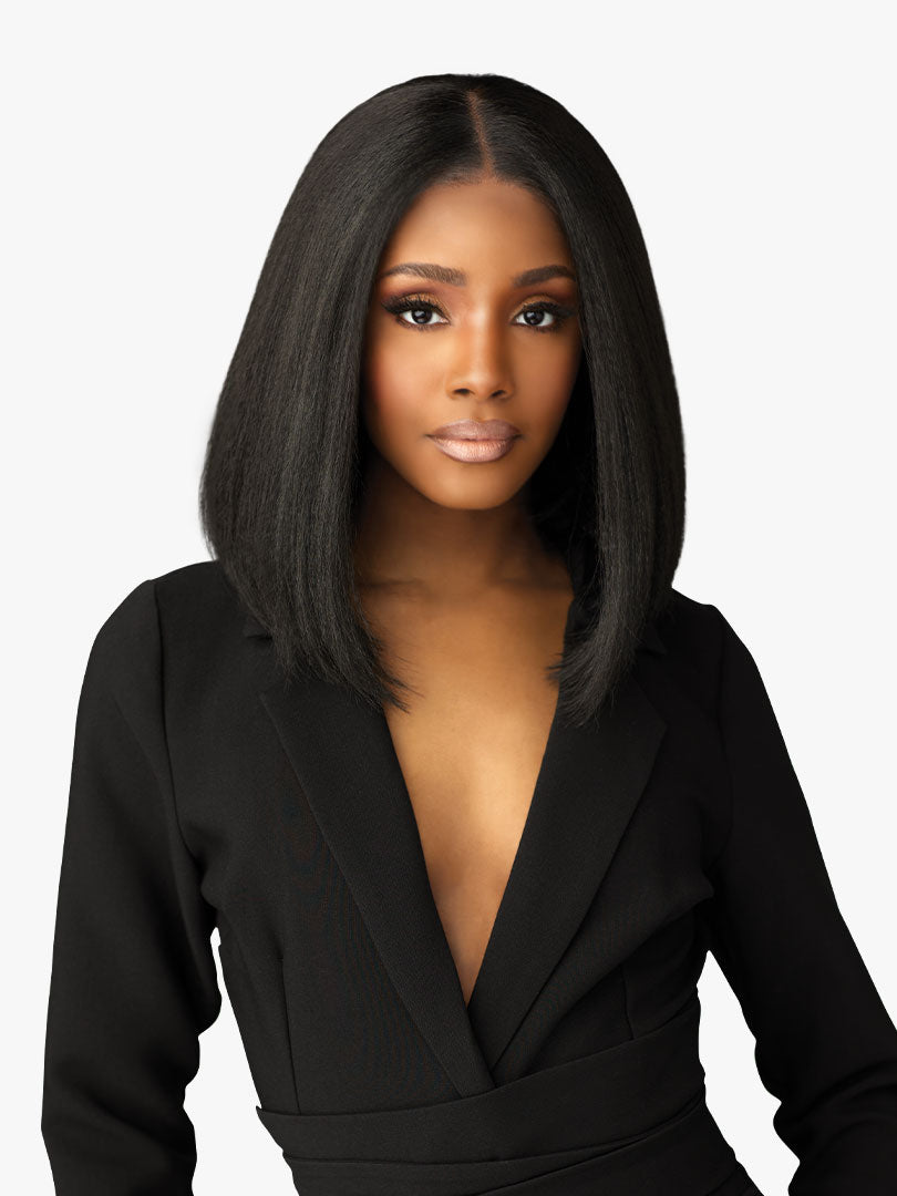 Sensationnel Synthetic Hair Butta Chic Bob Glueless HD Lace Front Wig LOB UNIT 8