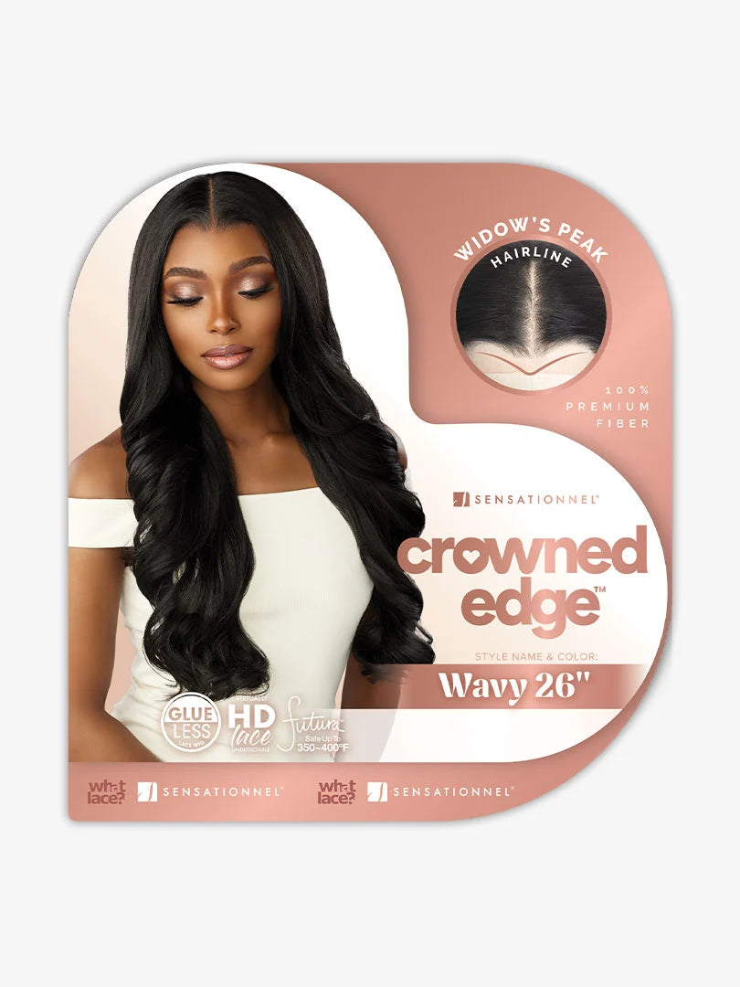 Sensationnel Crowned Edge What Lace Glueless HD 13x5 Lace Frontal Wig WAVY 26"