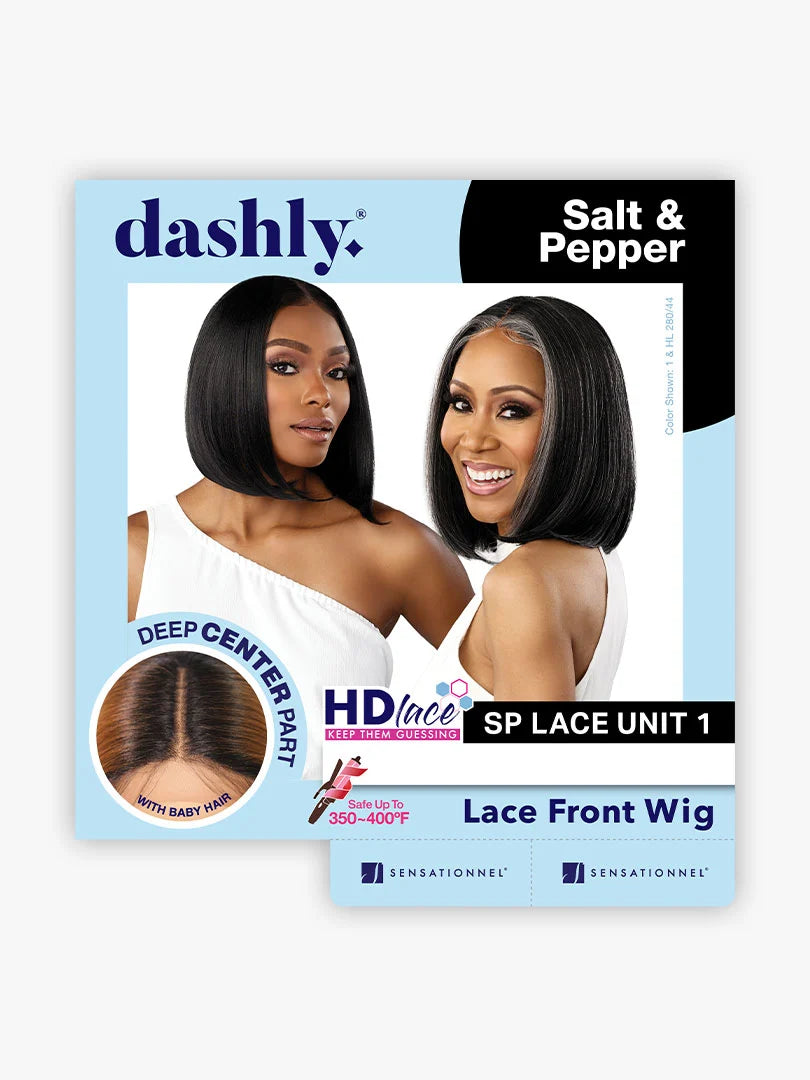 Sensationnel Dashly Salt n Pepper HD Lace Front Wig SP LACE UNIT 1 (discount applied)