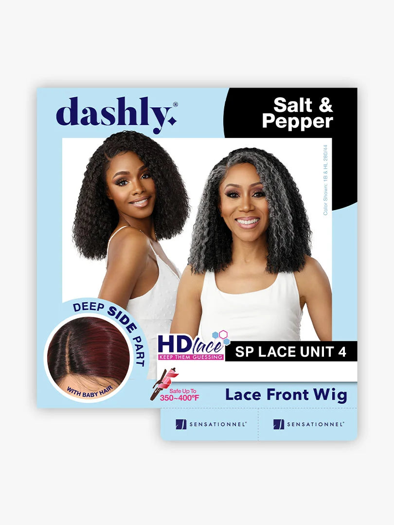 Sensationnel Dashly Salt n Pepper HD Lace Front Wig SP LACE UNIT 4