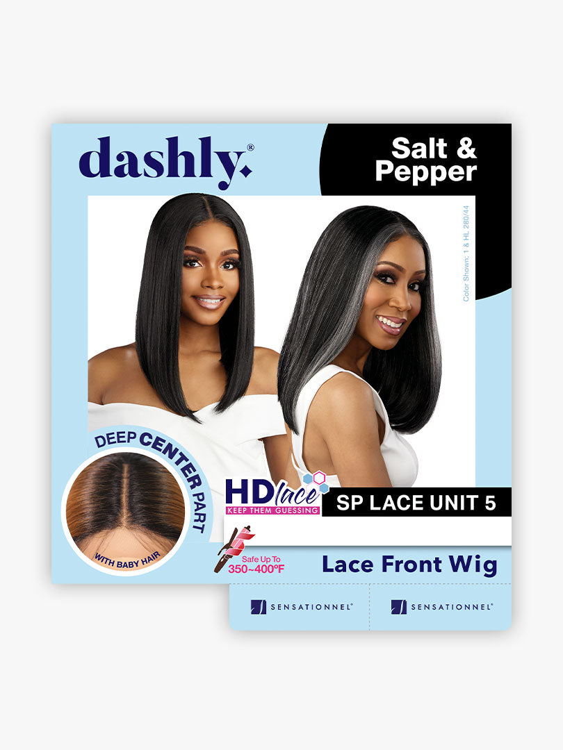 Sensationnel Dashly Salt n Pepper HD Lace Front Wig SP LACE UNIT 5