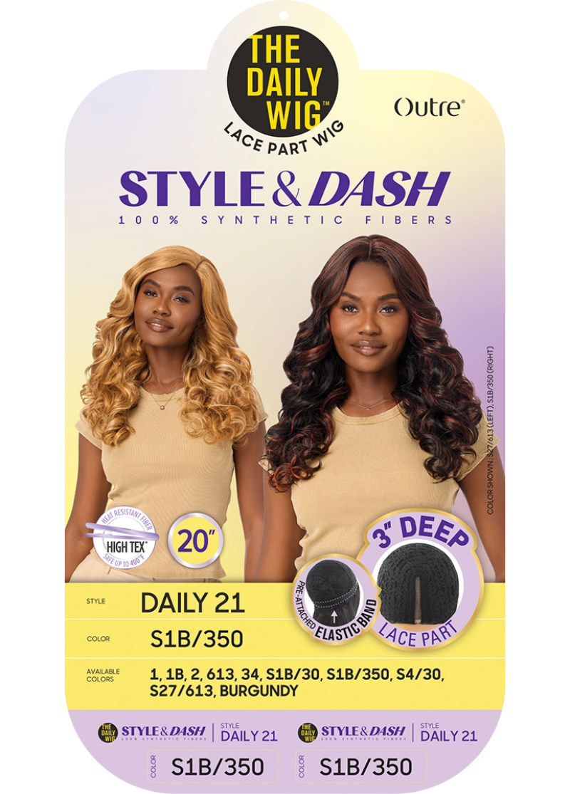 Outre The Daily Wig Style & Dash 3" Deep Lace Part Wig DAILY 21