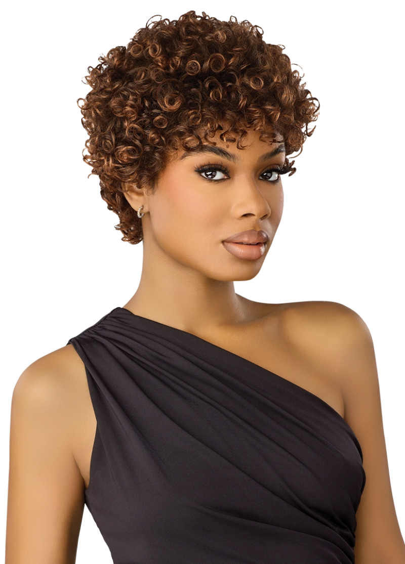 Outre Premium Duby 100% Human Hair Full Wig ODINEA Curly Pixie