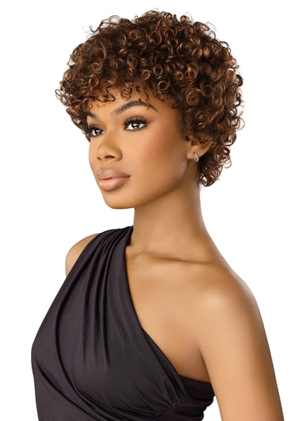 Outre Premium Duby 100% Human Hair Full Wig ODINEA Curly Pixie