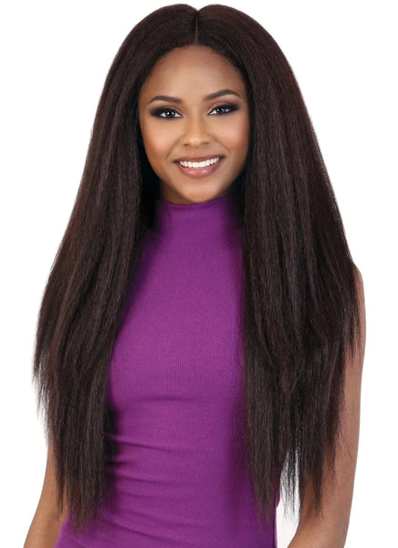 Motown Tress Glam Touch Human Hair Blend 13x4 Glueless HD Lace Wig HBL.KIMIA