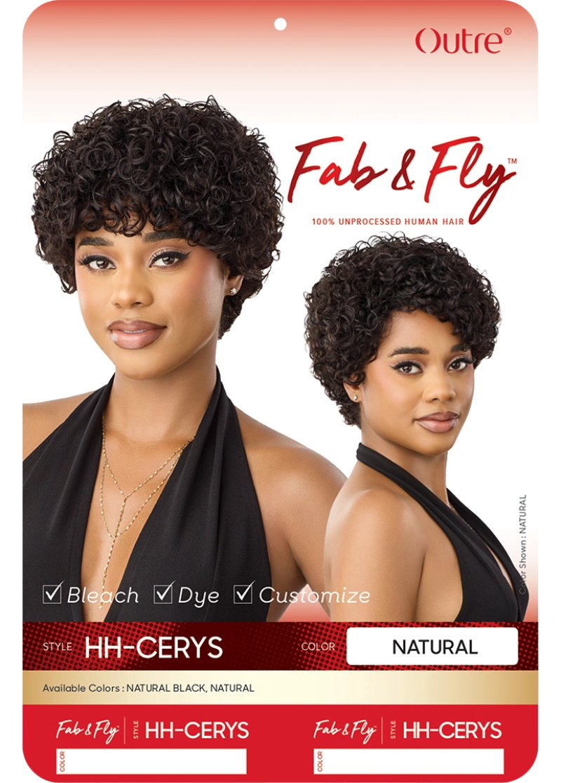 Outre Fab & Fly 100% Unprocessed Human Hair Full Wig CERYS