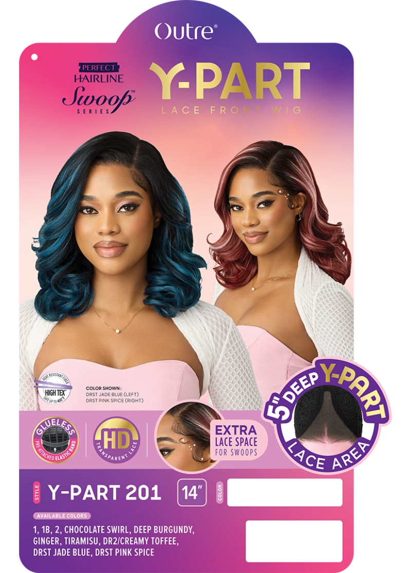 Outre Perfect Hairline Swoop Series Glueless 5" Deep HD Lace Front Wig Y-PART 201