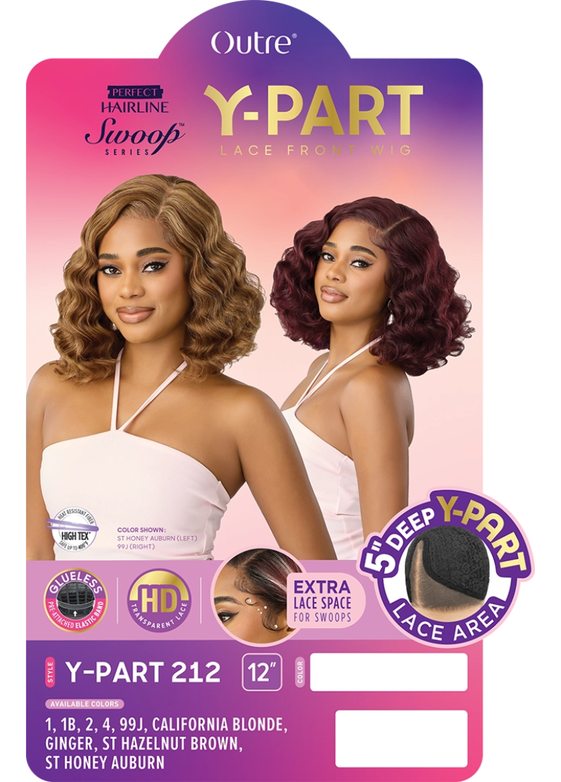 Outre Perfect Hairline Swoop Y-Part Glueless HD 5" Deep Lace Part Wig Y-PART 212