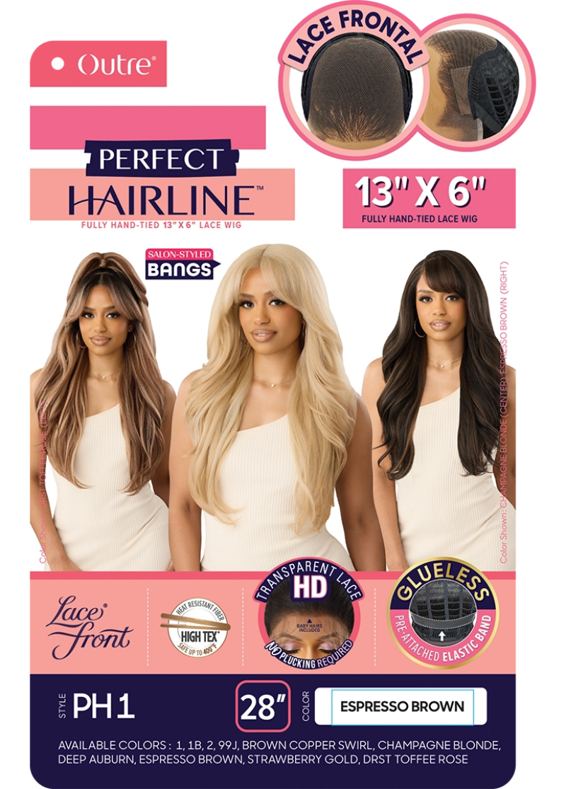 Perfect Hairline By Outre Glueless HD 13x6 Lace Front Wig PH 1