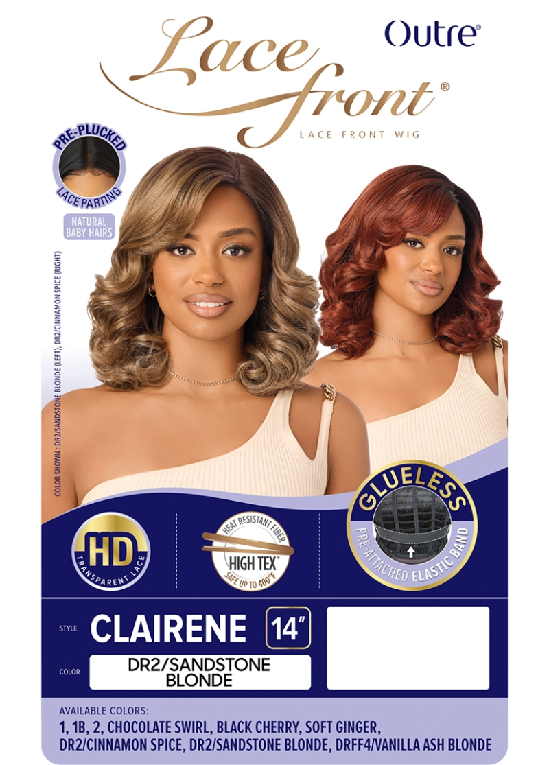 Outre Glueless HD 5" Deep Lace Part Front Wig CLAIRENE
