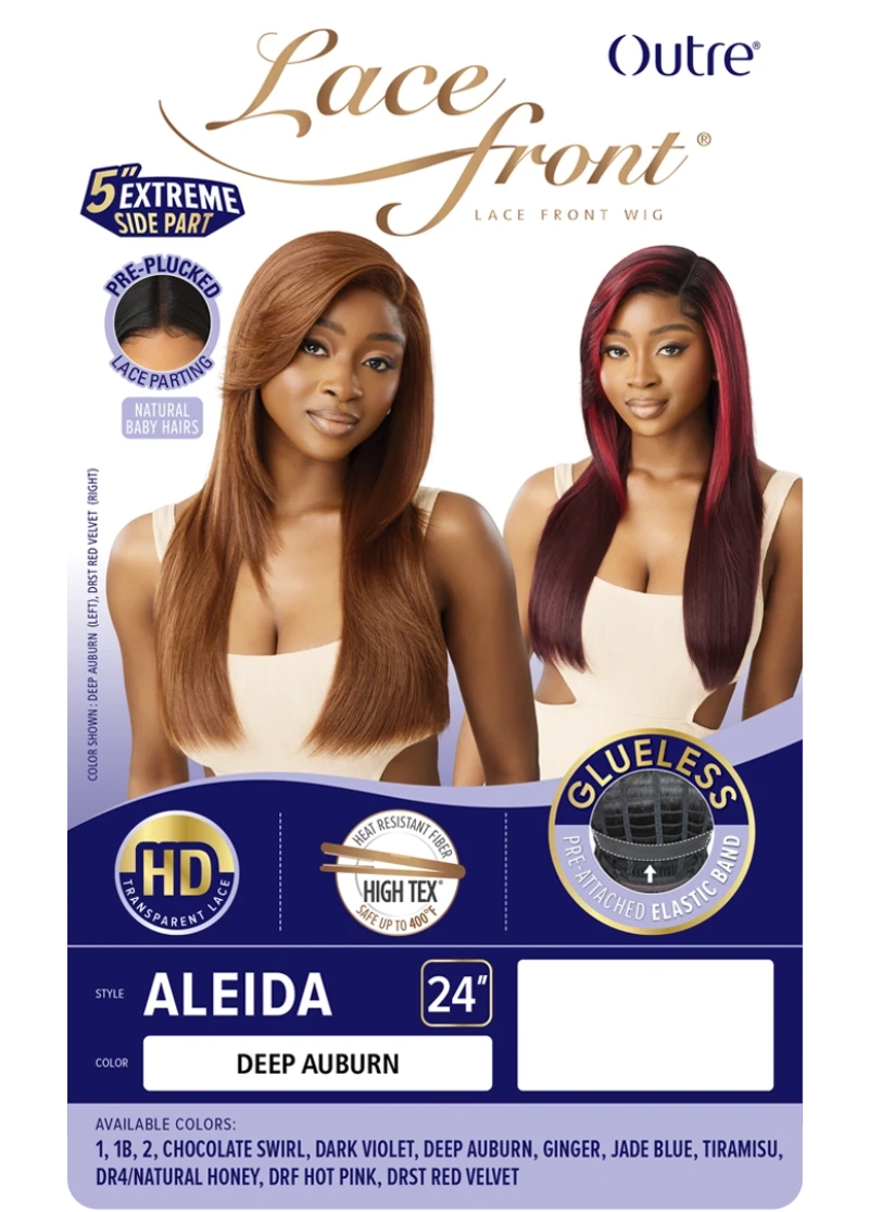 Outre Glueless 5" Extreme Side Part HD Lace Front Wig ALEIDA