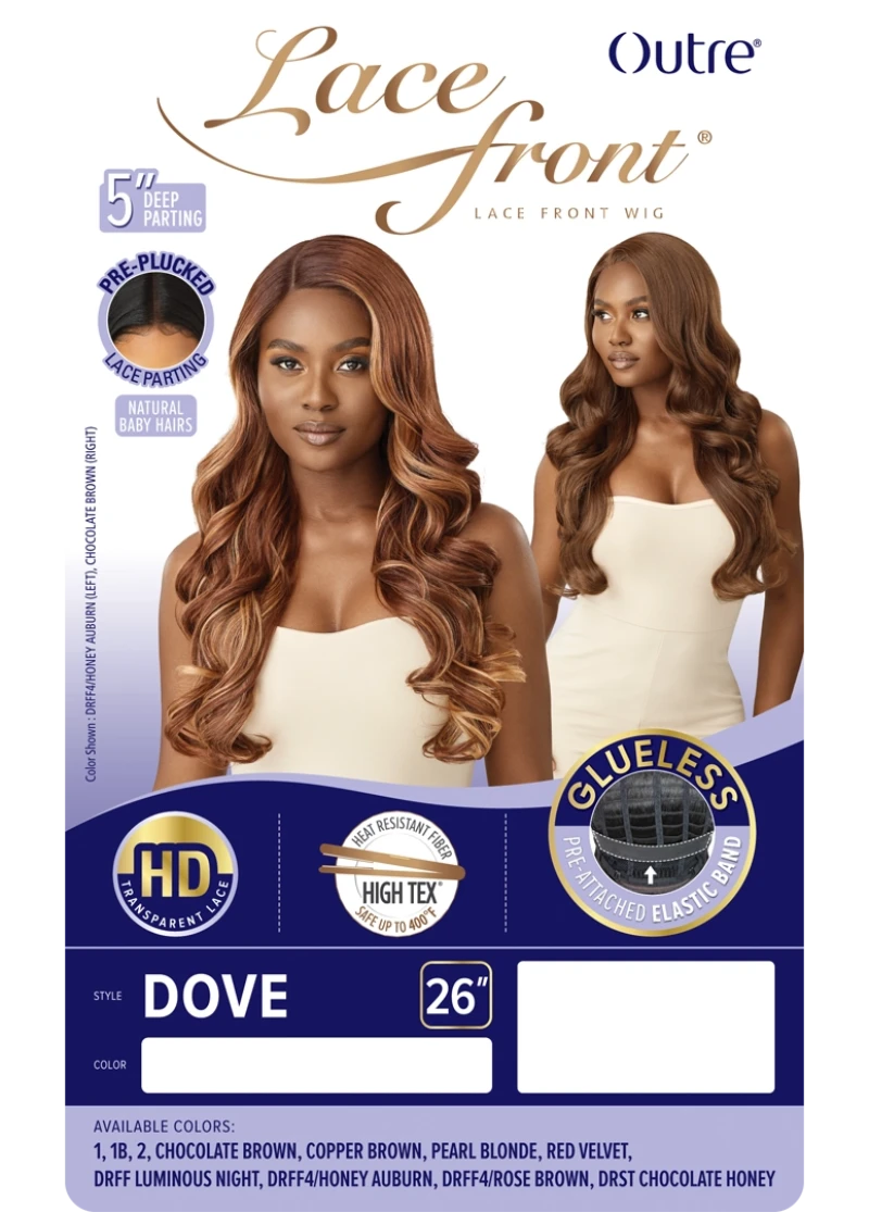 Outre Glueless Synthetic 5" Deep Parting HD Lace Front Wig DOVE