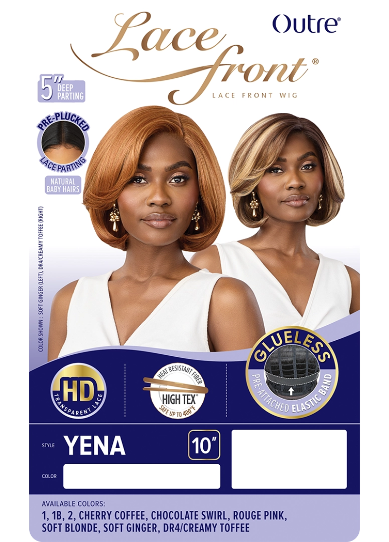 Outre Lace Front Glueless HD Transparent Lace Front Wig YENA