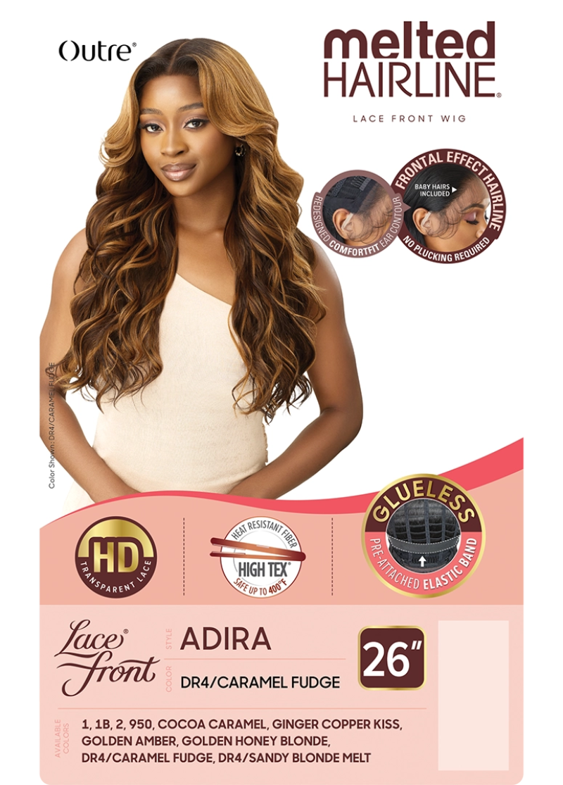 Outre Melted Hairline Glueless HD Transparent Lace Front Wig ADIRA 26"