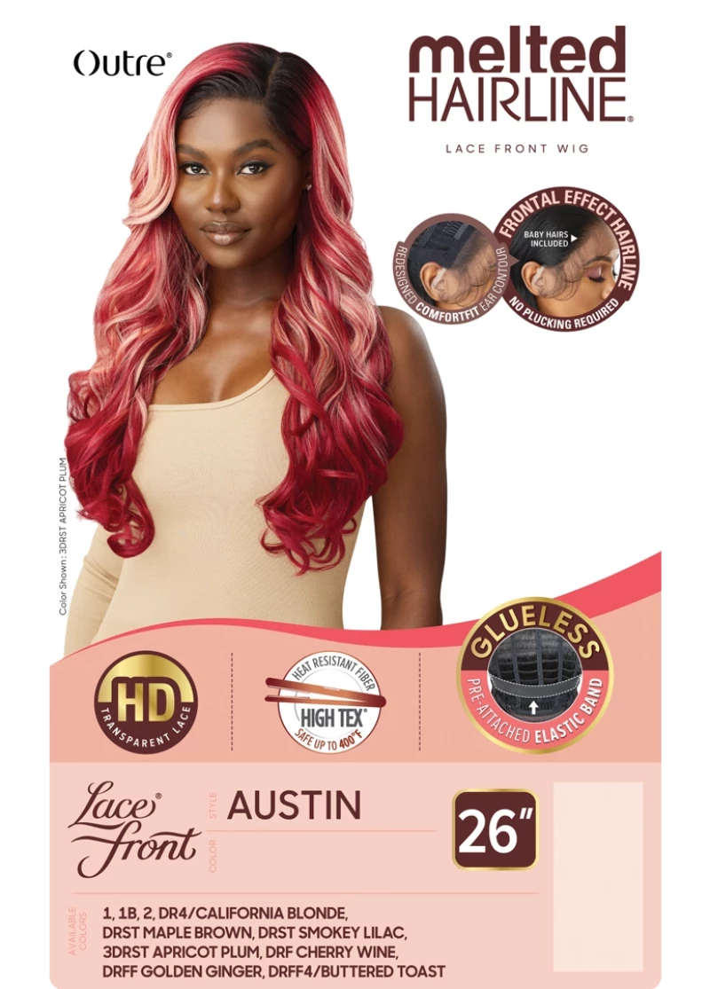 Outre Melted Hairline Glueless Synthetic HD Lace Front Wig AUSTIN