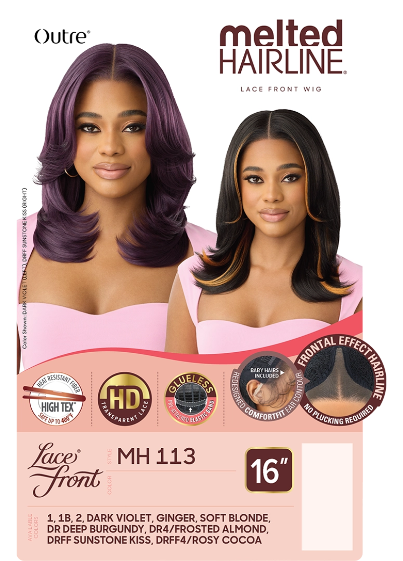 Outre Melted Hairline Glueless HD Lace Front Wig MH 113