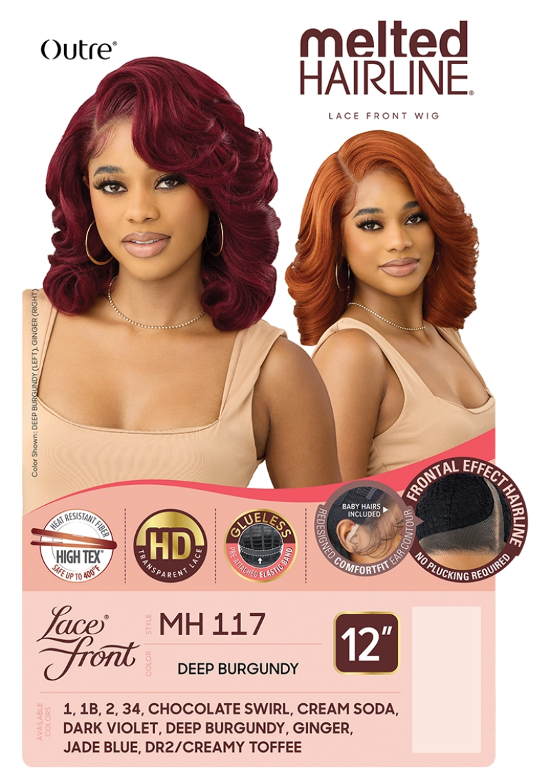 Outre Melted Hairline Glueless HD Deep Part Lace Frontal Wig MH 117