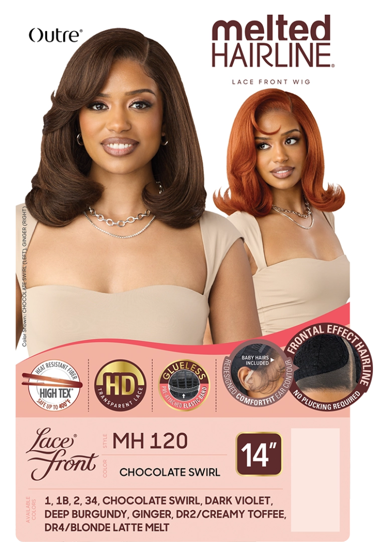 Outre Melted Hairline Glueless HD Lace Front Wig MH 120