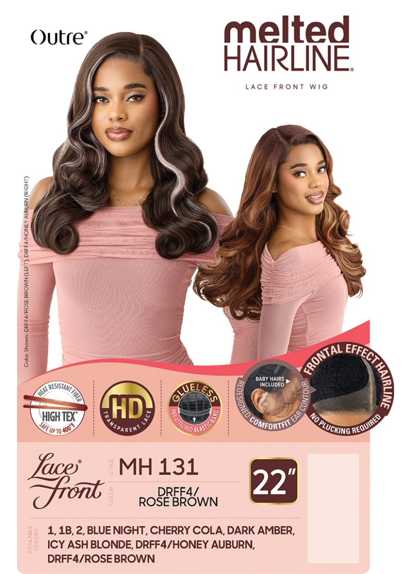 Outre Melted Hairline Glueless HD Deep Lace Part Front Wig MH 131