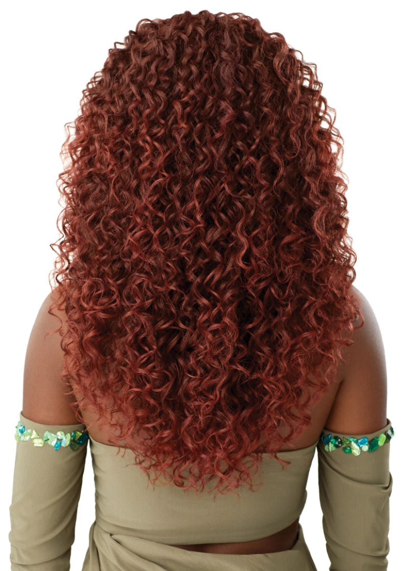 Outre Glueless 100% Human Hair Blend 6x5 Pre-Cut Lace Closure Wig DOMINICAN CURLY 22"