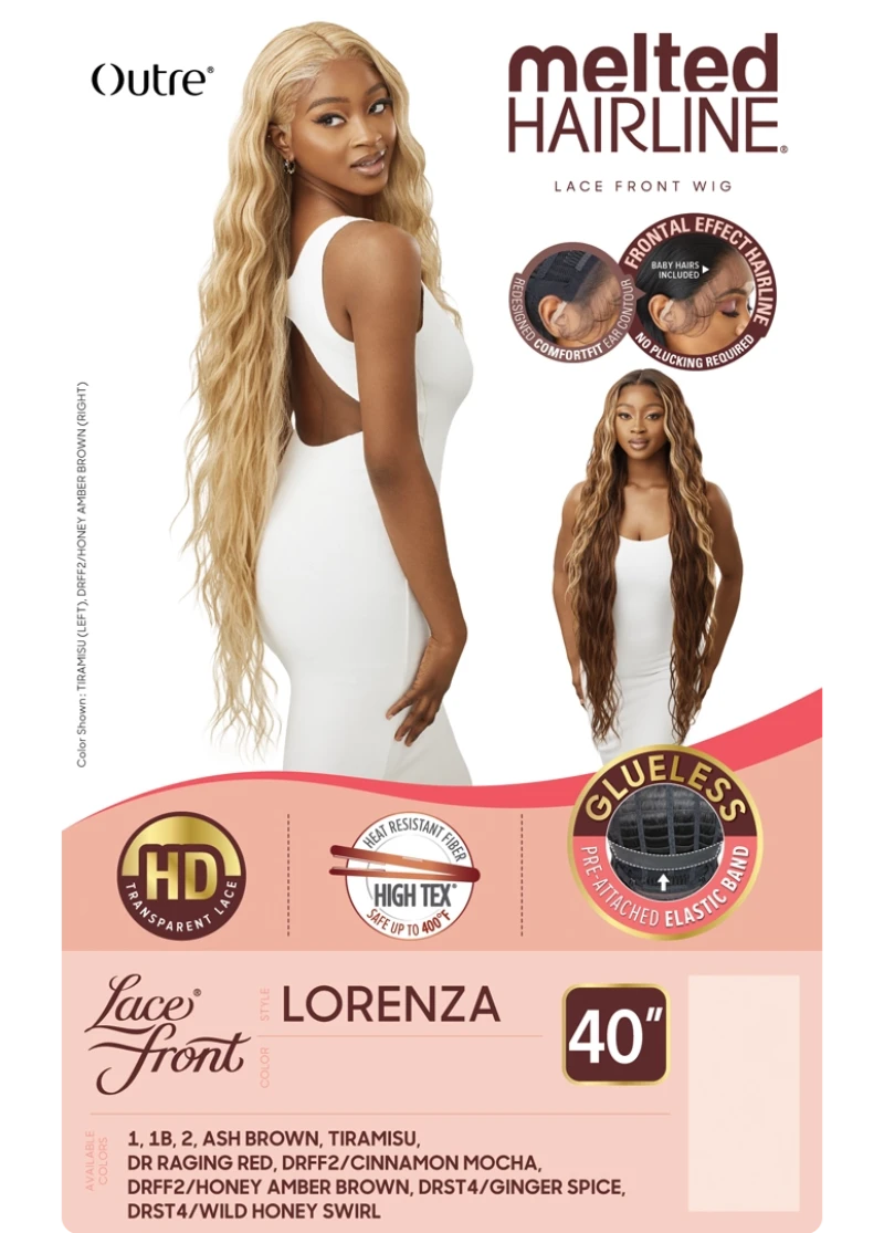 Outre Melted Hairline Glueless HD Lace Front Wig LORENZA 40"