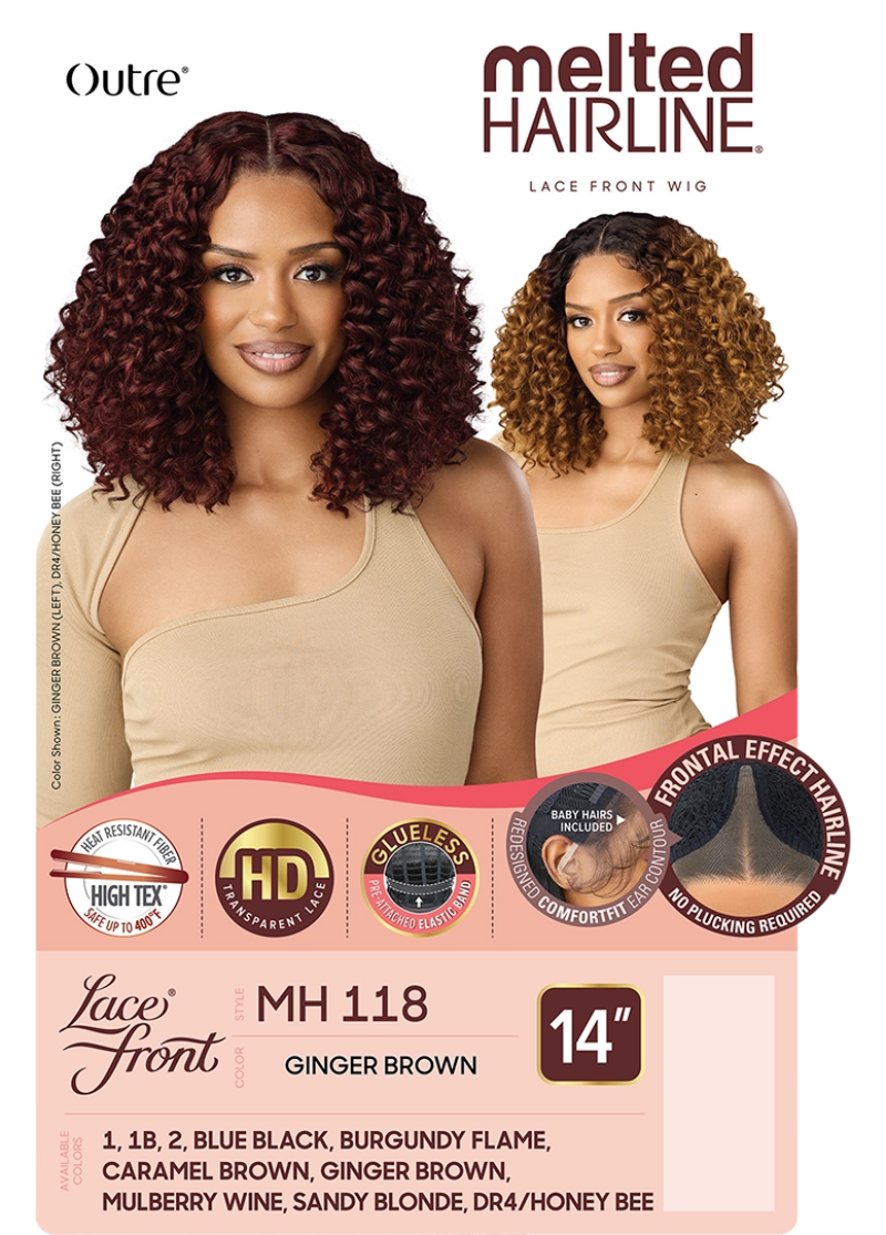 Outre Melted Hairline Glueless HD Lace Front Wig MH 118