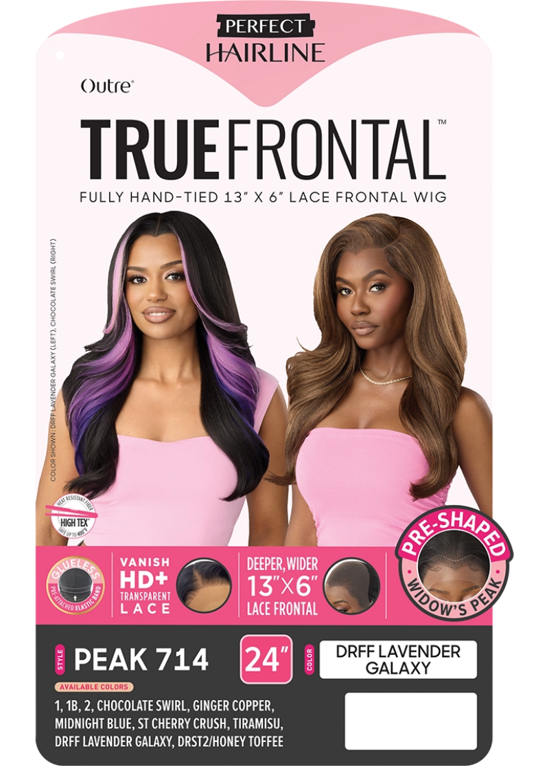 Outre Perfect Hairline True Frontal Glueless 13x6 HD Widow's Peak Lace Front Wig PEAK 714