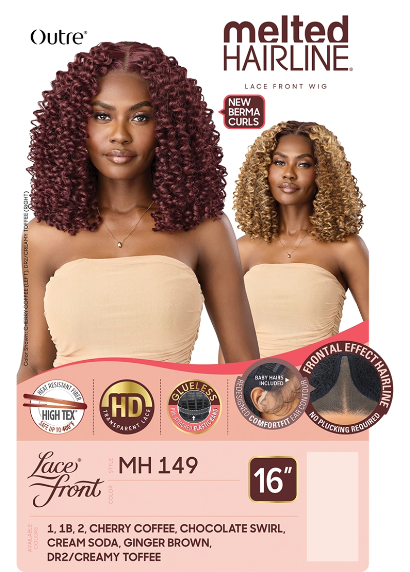 Outre Melted Hairline Glueless HD Transparent Lace Front Wig MH 149